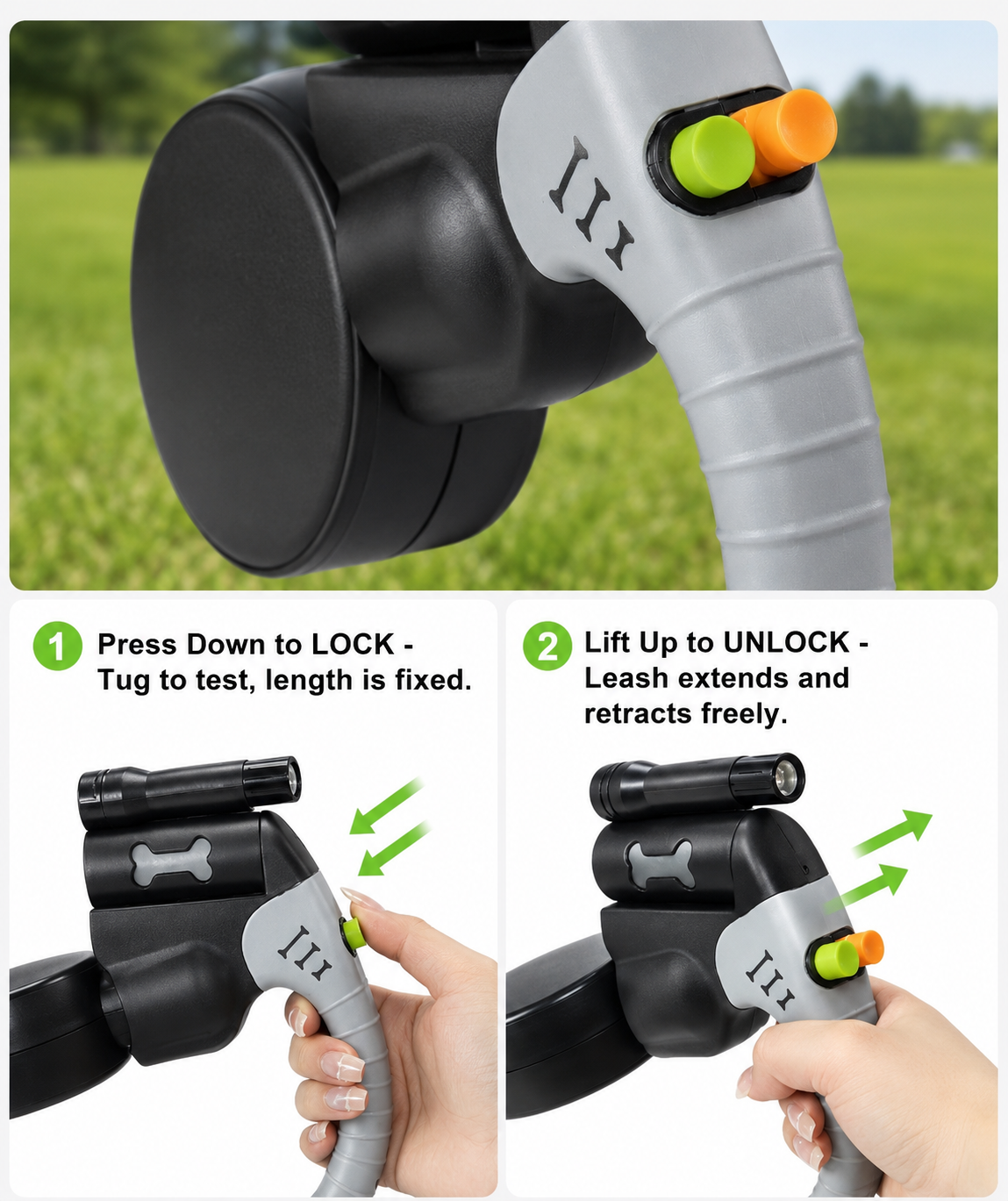 360° Swivel Retractable Leash